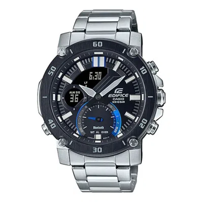 CASIO CASIO ANALOG-DIGITAL WATCH 'SILVER BLACK BLUE'
