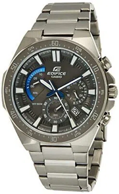 Pre-owned Casio Analog Grey Dial Men's Watch-efr-563gy-1avudf (ex490)