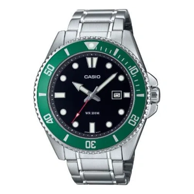 Casio Analog 'silver Verdent Green'