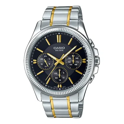 Casio Analog Watch 'silver Gold' In Metallic