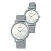 Casio Analog Watch 'silver White' In Metallic