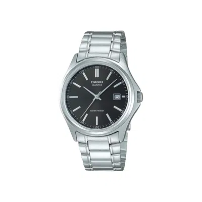 Pre-owned Casio Analog Watch 'stainless Steel/black' | Silver | Men's Size Onesize