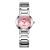 Casio Analogue Series Quartz 19mm Silver/pink Stainless Steel Strap In Metallic