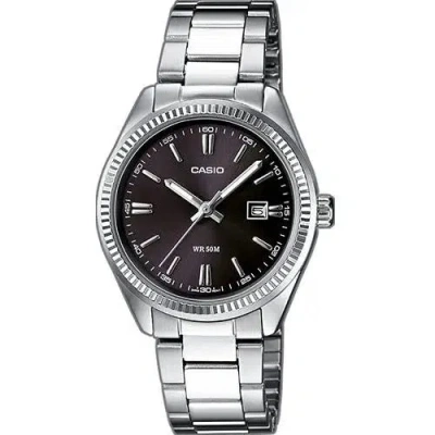 Casio & Vintage Casio Ltp-1302d-1a1vdf Women's Analog Watch – Black Dial With Stainless Steel Bracelet