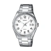 CASIO & VINTAGE CASIO MTP-1302PD-7BVEF MEN'S ANALOG WATCH – WHITE DIAL WITH STAINLESS STEEL BRACELET