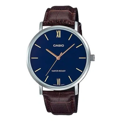 Casio Angel Business Analog Watch 'dark Rwn Blue'