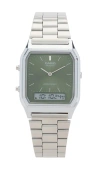 Casio Aq230 Series Watch In Metallic Silver