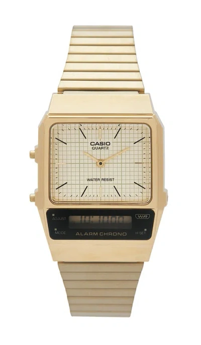 Casio Aq800 Series Watch In Gold
