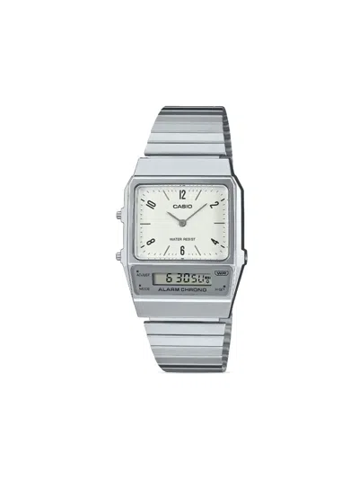 Casio Aq800 "silver" 40mm In White