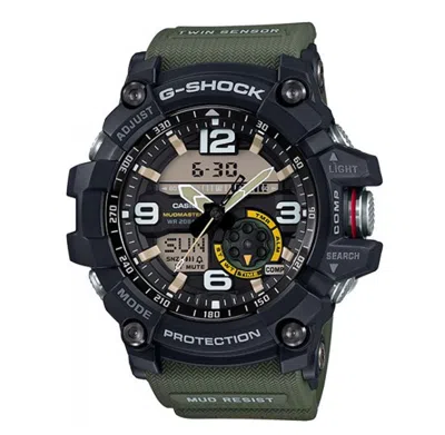 Pre-owned Casio Authentic G-shock Gg-1000-1a3 Mudmaster Compass Thermometer Military Watch