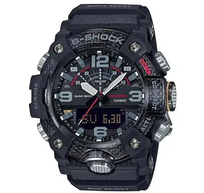 Pre-owned Casio Authentic G-shock Mudmaster Ggb100-1a W/ Quad Sensor Watch - Black Strap