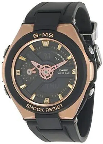 Pre-owned Casio Baby-g Analog-digital Black Dial Women's Watch-msg-400g-1a1dr (bx108)