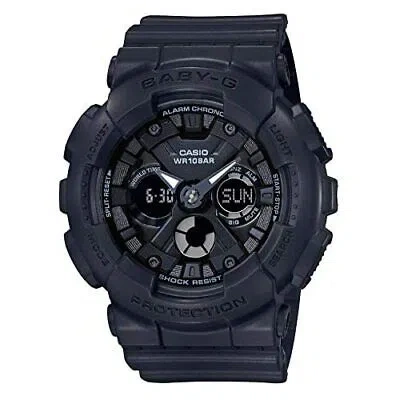 Pre-owned Casio Baby-g Ba-130-1ajf Metallic Face Women`s Chrono Watch Limited Ba-130-1a