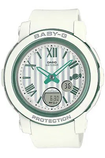 Pre-owned Casio Baby-g  Watch Bga-290sw-7ajf Rady Su White In Limited Model / White (candy Motif)