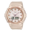 Casio Baby-g Digital-analog 'pearl Beige' In Neutral