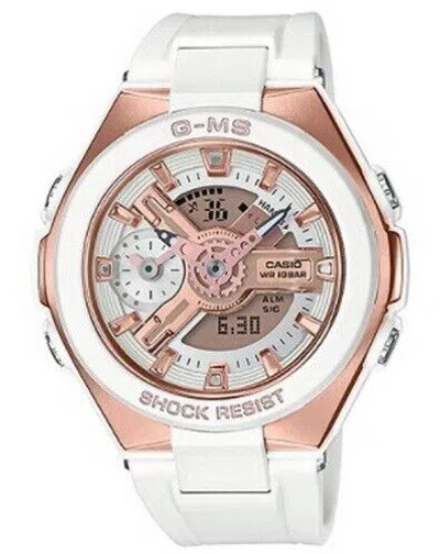 Pre-owned Casio Baby-g G-ms Dual Dial Ladies Watch Msg-400g-7a