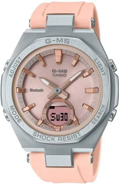 Pre-owned Casio Baby-g G-ms Msg-b100-4ajf Pink Solor Women's Watch Bluetooth In Box
