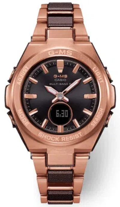 Pre-owned Casio Baby-g G-ms Msg-w200cg-5ajf Black Tough Solar Women's Watch In Box