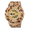Casio Baby-g 'leopard Brown' In Gold