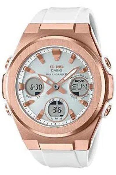 Pre-owned Casio Baby-g Watch Radio Solar Msg-w600g-7ajf Women's White