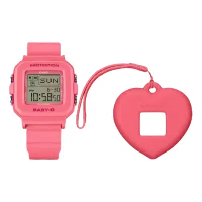 Casio Baby-g+plus Bgd-10 Series 'red' In Pink
