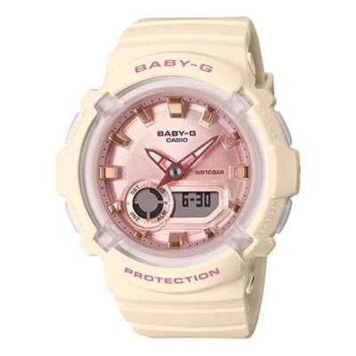 Casio Baby-g 'white Pink' In Neutral