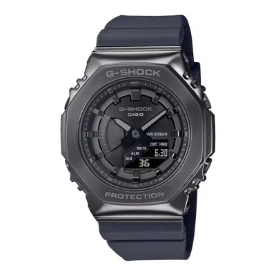 Casio Black Resin Sport Watch In Metallic