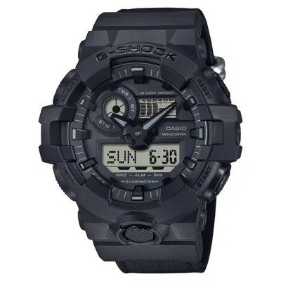 Casio Black Resin Sport Watch In Animal Print