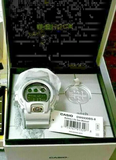 Pre-owned Casio Brand  G-shock Dw-6930bs-8dr 30th Anniversary Rare Fast Free Shipping