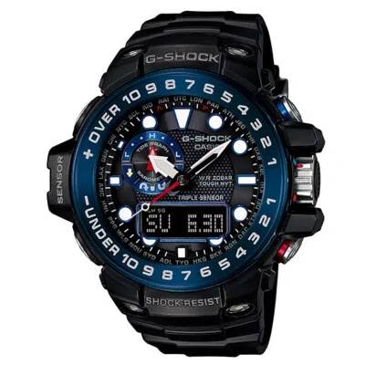 Pre-owned Casio G-shock Gulfmaster Gwn-1000b-1bjf Triple Sensor Ver3 Solar Men Watch Japan
