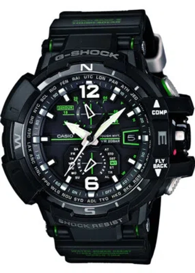 Pre-owned Casio G-shock Gw-a1100-1a3jf Watch Sky Cockpit Aviation Solar Atomic Japan