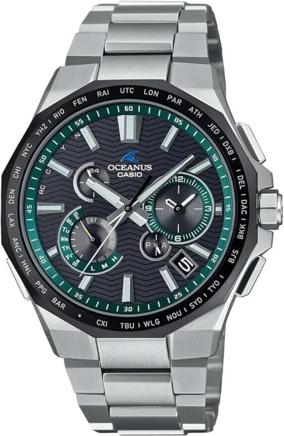 Pre-owned Casio Brand-new  Oceanus Ocw-t6000a-1ajf Titanium Radio Solar Watch "jdm"