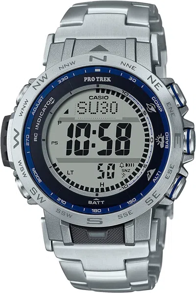 Pre-owned Casio Brand-new  Pro Trek Prw-31yt-7jf Solar Radio Watch With Titanium Band (jdm)
