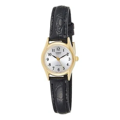 CASIO CASIO BROWN LEATHER QUARTZ WATCH BUSINESS SILVER ANALOG