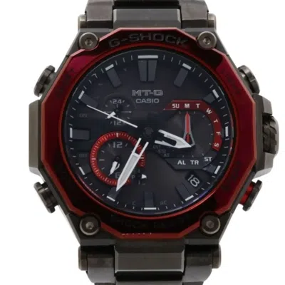 Pre-owned Casio Carbon Fiber Stainless Steel Wristwatch () In Multi