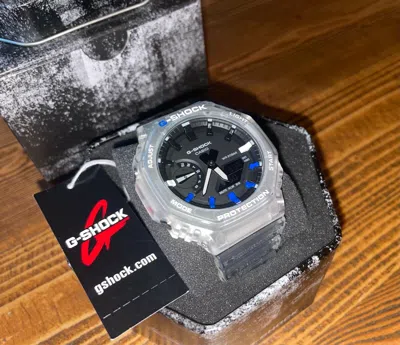 Pre-owned Casio Custom G-shock Ak Jelly Batman Blue/black Ga2100ske-7a Clear