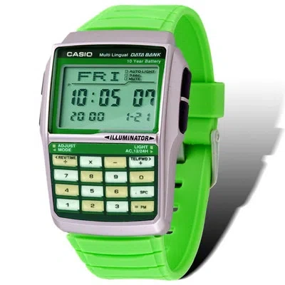 Pre-owned Casio Databank Multi Lingual Unisex Watch Dbc-32c-3b Dbc32c-3b