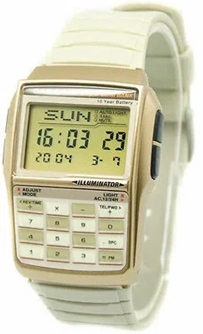 Pre-owned Casio Databank Multi Lingual Unisex Watch Dbc-32c-8b Dbc32c-8b In Dark Sea Green