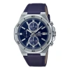 Casio Digital 'navy Silver' In Blue