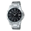 Casio Dress Analog Watch 'black Silver Metallic'