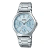 Casio Dress Analog Watch 'light Blue Silver'