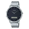Casio Dress Classic Analog Watch 'silver Black' In Gray