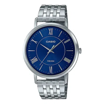Casio Dress Classic Analog Watch 'silver Royal Blue'