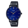 Casio Dress Classic Minimalistic Analog Steel Strap Watch 'blue Black'