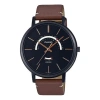 Casio Dress Classic Minimalistic Analog Watch 'brown Black'