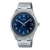 Casio Dress Minimalistic Retro Business Analog Watch 'blue Metallic Silver'