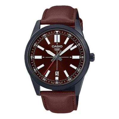 Casio Dress Pointer Display Analog Watch 'metallic Brown'