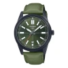 Casio Dress Pointer Display Analog Watch 'metallic Green'