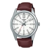 Casio Dress Pointer Display Analog Watch 'red Silver White'