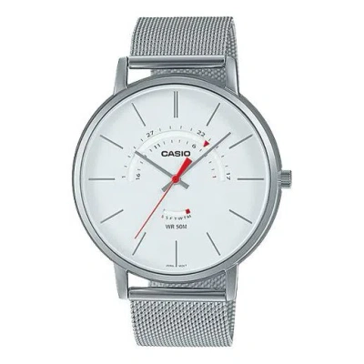 Casio Dress Series Quartz 43mm Analog Watch 'silver White'